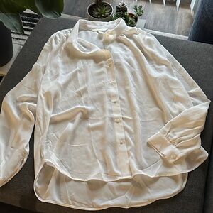NWT H&M Classic Off White Shirt
